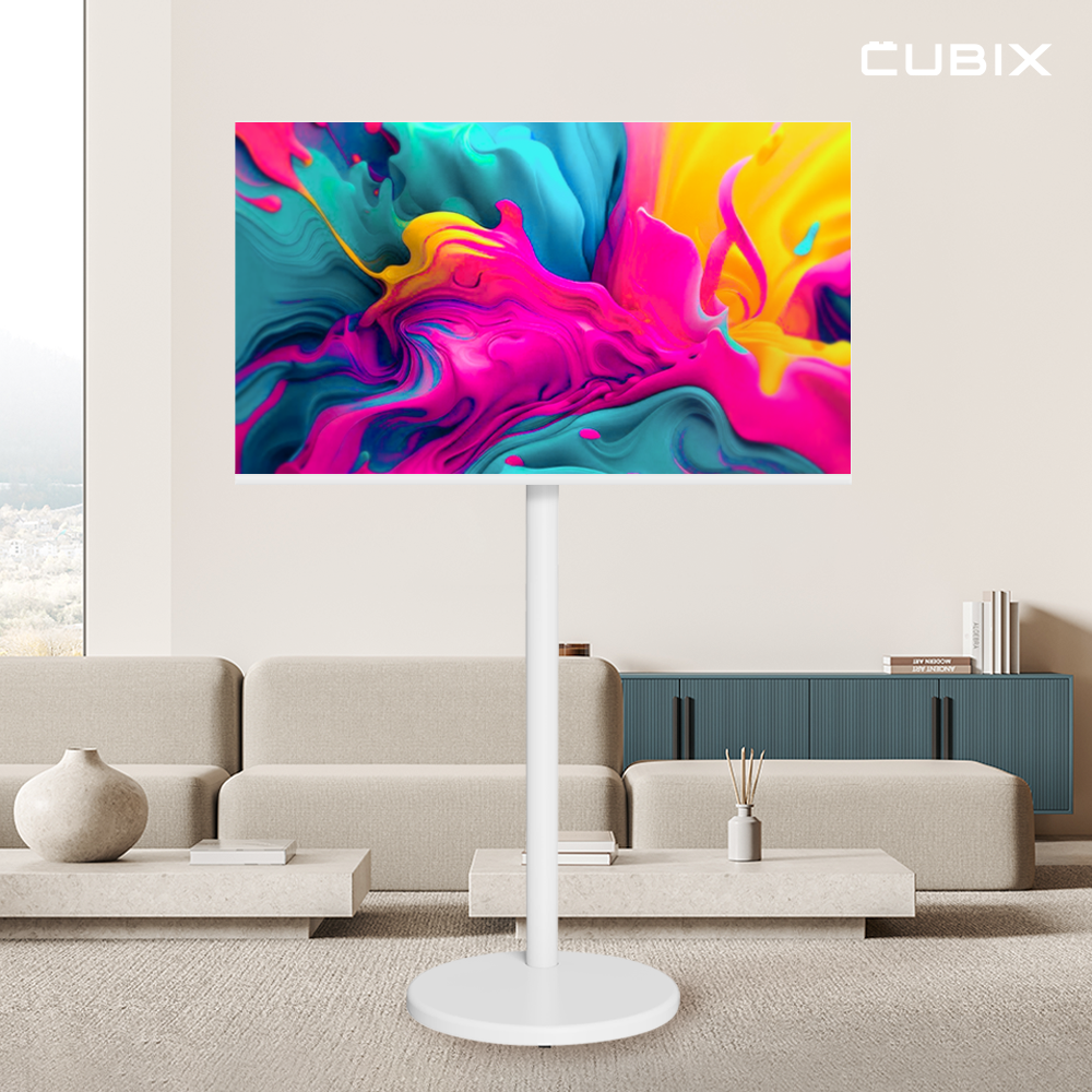 무빙큐빅스 삼탠바이미 화이트에디션 81cm(32인치) FHD QLED 스마트티비 X2 셋트 이동식 TV 삼텐 중소바이미 상세 이미지 1