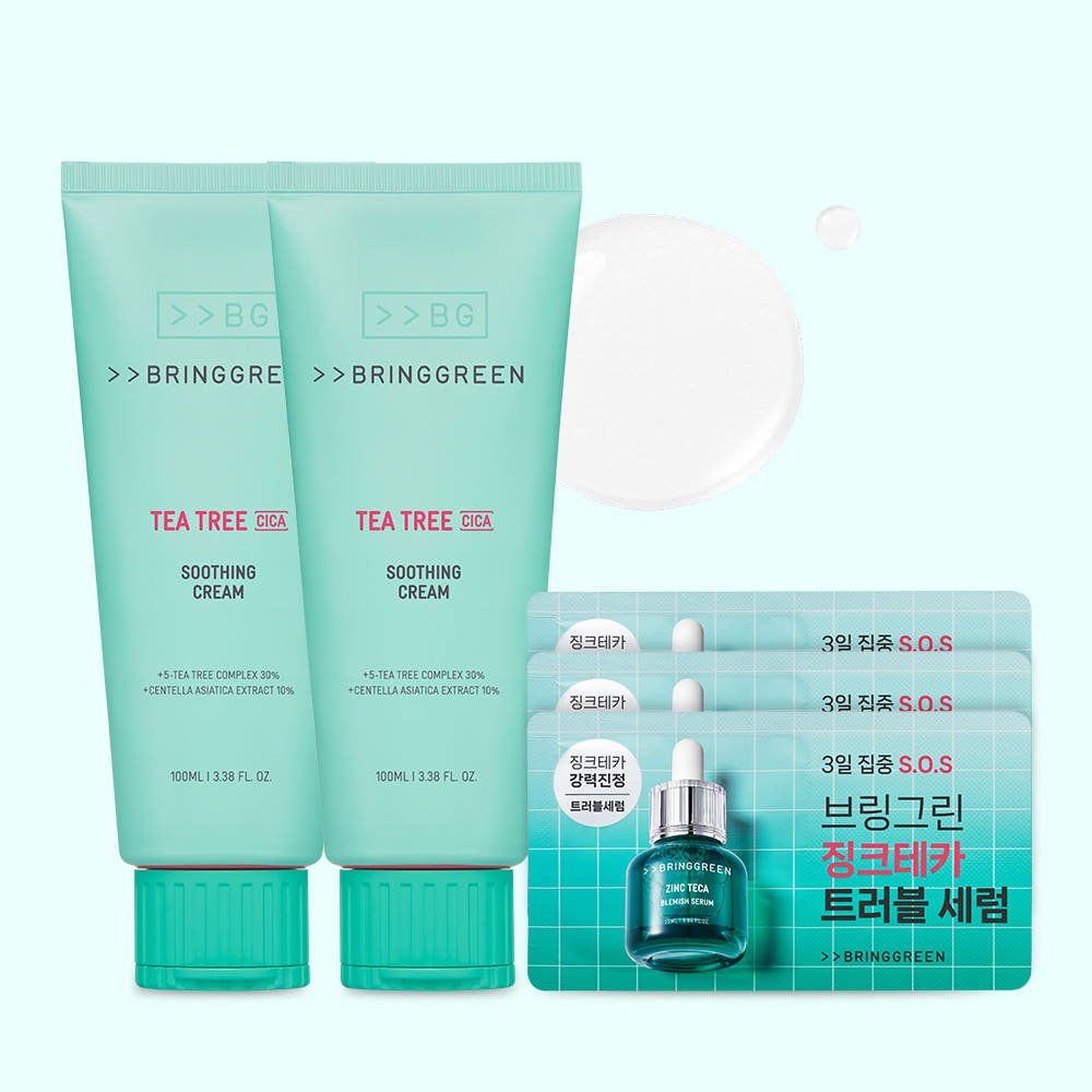 브링그린 티트리 시카 수딩 크림 플러스 100ml+100ml 상세 이미지 1
