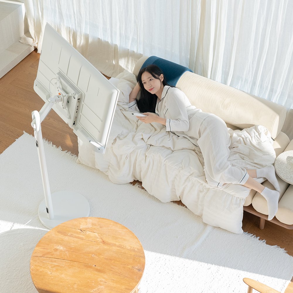 무빙큐빅스 삼탠바이미 화이트에디션 81cm(32인치) FHD QLED 스마트티비 X2 셋트 이동식 TV 삼텐 중소바이미 상세 이미지 1